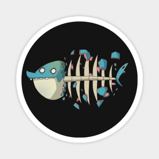 Fishbone Cartoon Version Magnet